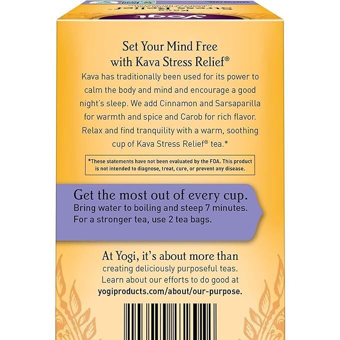 Yogi Team, Kava Stress Relief Herbal Tea