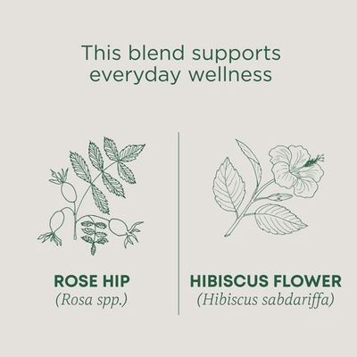 TRADITIONAL MEDICINALS , Rose Hips & Hibiscus Tea