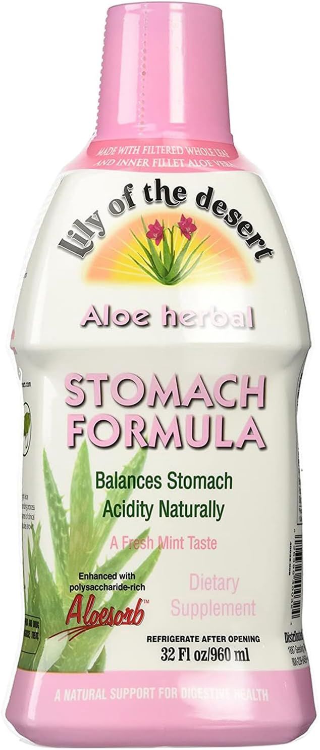 Lily Of The Desert , Aloe Herbal, Stomach Formula, Mint
