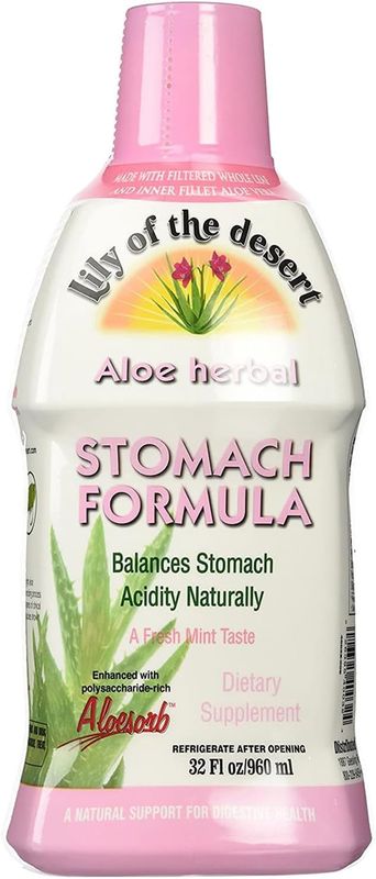 Lily Of The Desert , Aloe Herbal, Stomach Formula, Mint