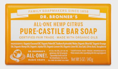 Dr Bronner , Pure Castile Soap Bar -Citrus Dr Bronner , Pure Castile Soap Bar -Citrus