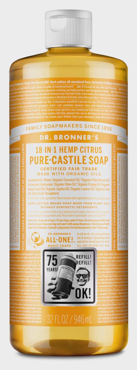 Dr Bronner , Citrus - Pure-Castile Liquid Soap