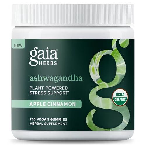 Gaia Herbs, Ashwagandha Apple Cinnamon Gummy 120 Gummies