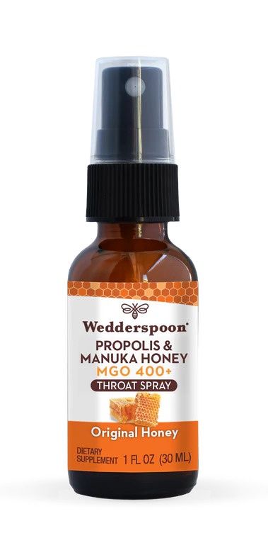 Wedderspoon, Manuka Honey Throat Spray Original Honey 1Fl Oz