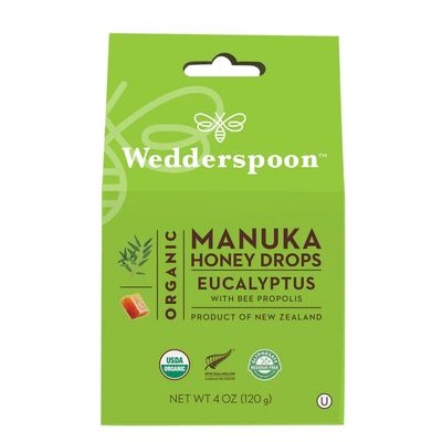 Wedderspoon, Organic Honey Drops Eucalypyus 20 Count