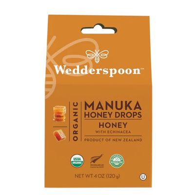 Wedderspoon, Organic Manuka Honey Drops 20 Count