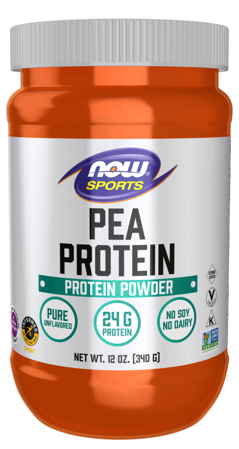 Now Sports, Pea Protein Unflavored 12 Oz.