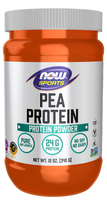 Now Sports, Pea Protein Unflavored 12 Oz. Now Sports, Pea Protein Unflavored 12 Oz.