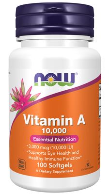 Now Supplements , Vitamin A 10,000 Iu - Softgels Now Supplements , Vitamin A 10,000 Iu - Softgels