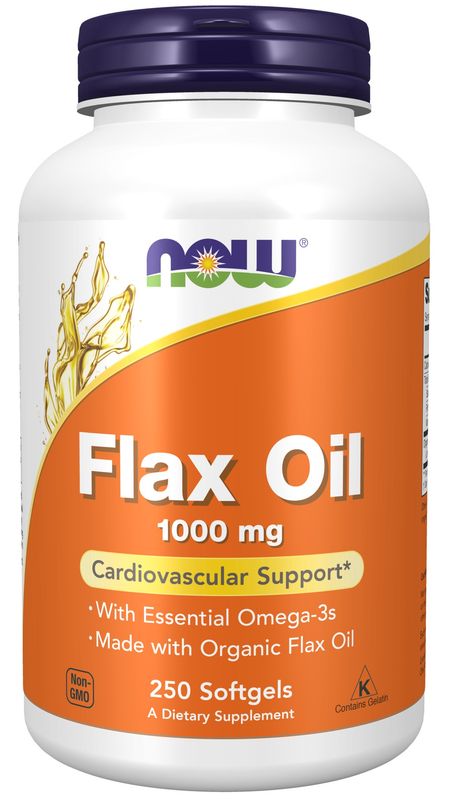 Now Supplements , Flax Oil 1000 Mg - 250 Softgels Now Supplements , Flax Oil 1000 Mg - 250 Softgels