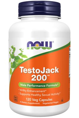 Now Supplements , Testojack 200 - 120 Veg Capsules