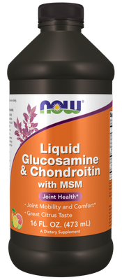 Now Supplements, Liquid Glucosamine & Chondroiton With Msm 16 Fl. Oz.