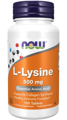 Now Supplements , L-Lysine 500 Mg - Tablets