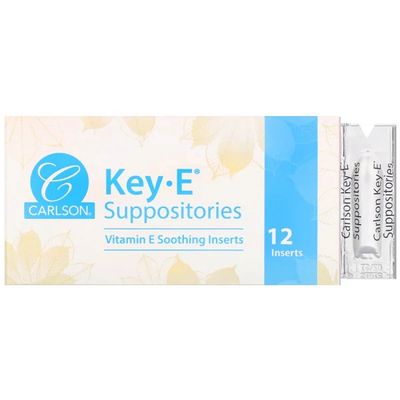 Carlson, Key-E Suppositories, 12 Inserts Carlson, Key-E Suppositories, 12 Inserts