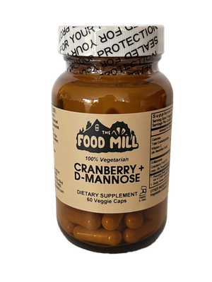 The Food Mill, Cranberry + D-Mannose Powder Capsules The Food Mill, Cranberry + D-Mannose Powder Capsules