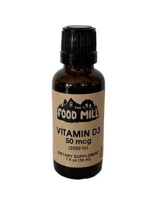 The Food Mill, D3 50Mcg (2000 Iu) Unflavored The Food Mill, D3 50Mcg (2000 Iu) Unflavored