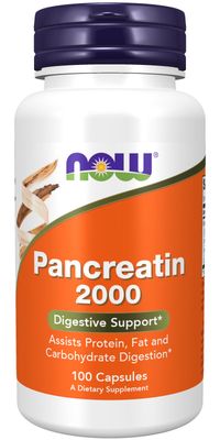 Now Supplements , Pancreatin 2000 - Capsules Now Supplements , Pancreatin 2000 - Capsules