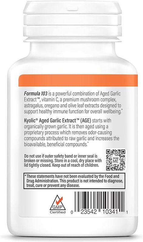 Kyolic , Kyolic Formula 103