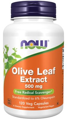 Now Supplements , Olive Leaf Extract 500 Mg - Veg Capsules