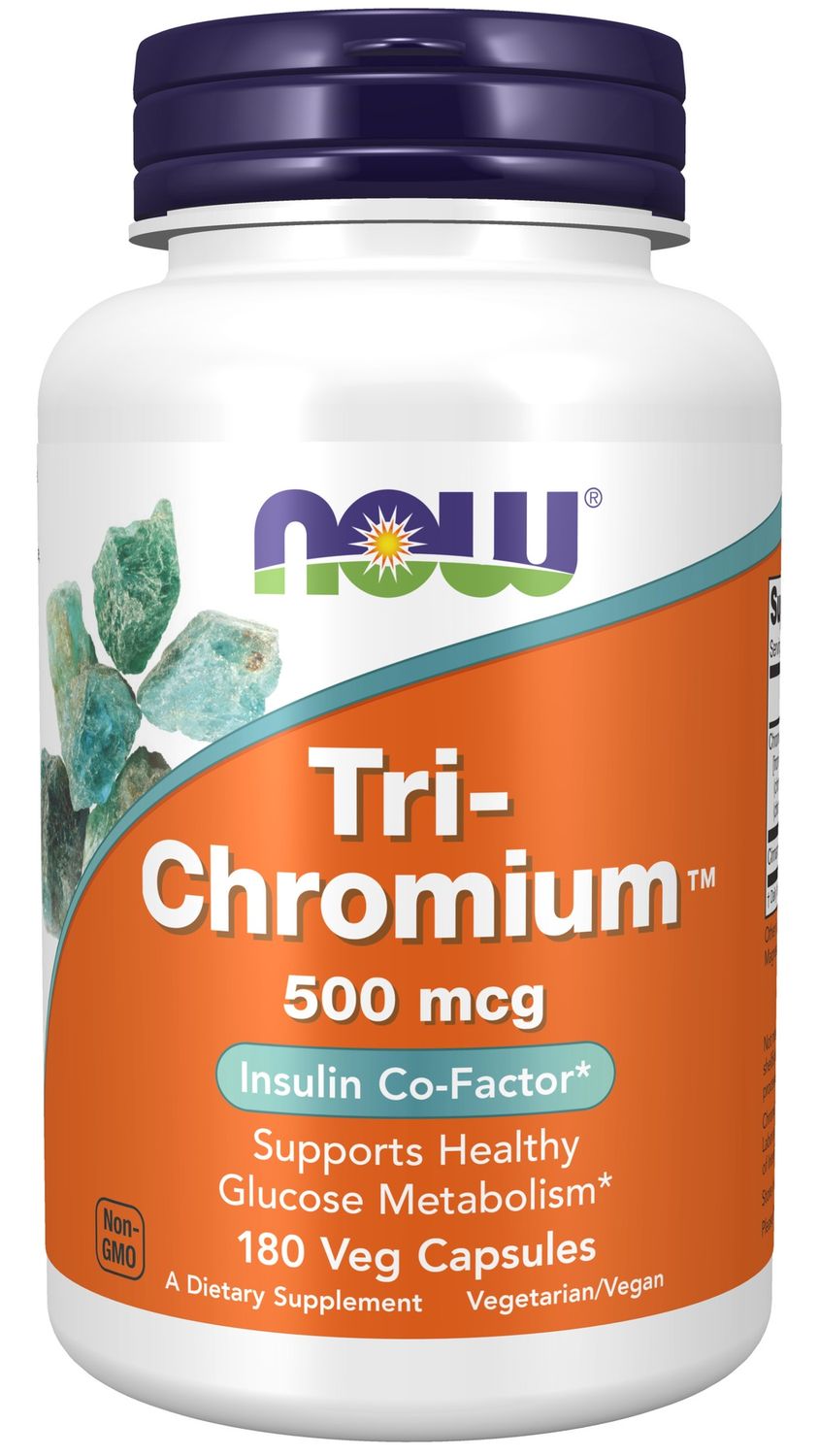 Now Supplements , Tri-Chromium 500 Mcg With Cinnamon - Veg Capsules