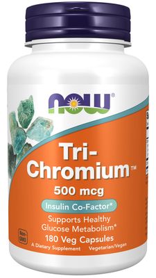 Now Supplements , Tri-Chromium 500 Mcg With Cinnamon - Veg Capsules