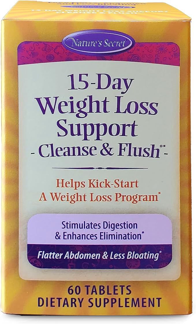 Natures Secret , 15-Day Weight Loss Support, Cleanse & Flush