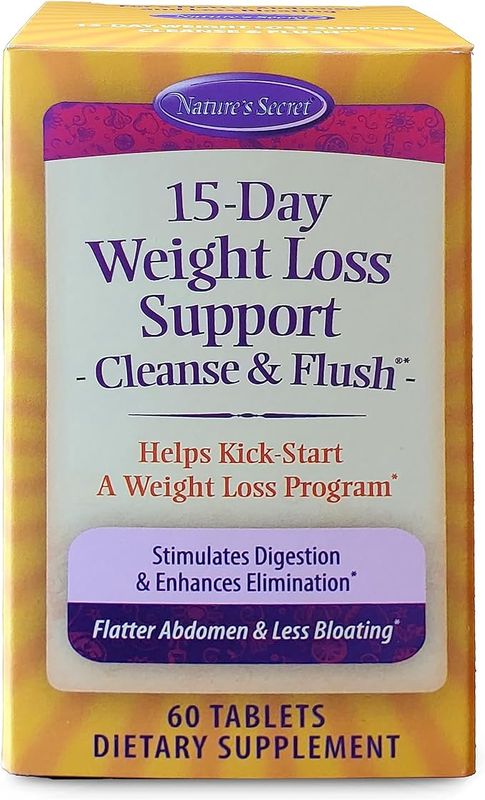Natures Secret , 15-Day Weight Loss Support, Cleanse & Flush
