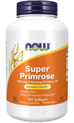 Now, Super Primrose, 1,300 Mg, 120 Softgels Now, Super Primrose, 1,300 Mg, 120 Softgels