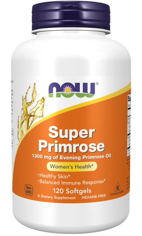 Now Supplements, Super Primrose, 1,300 Mg, 120 Softgels Now Supplements, Super Primrose, 1,300 Mg, 120 Softgels