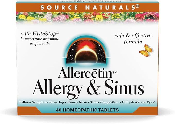 Source Naturals, Allercetin Allergy & Sinus 48 Homeopathic Tablets