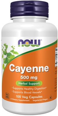 Now Supplements , Cayenne 500 Mg - Veg Capsules