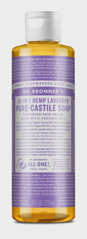 DR BRONNER , LAVENDER  PURE CASTILE LIQUID SOAP