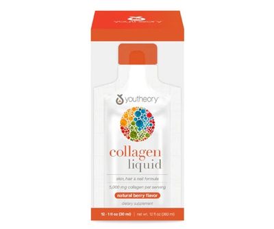Youtheory, Liquid Collagen Berry Flavor 12 - 1Oz