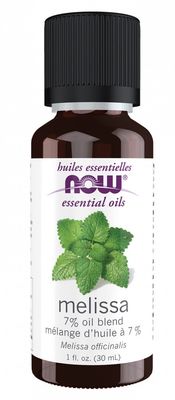 Now, Melissa (Lemon Balm) 7% Oil Blend, 1 Oz.