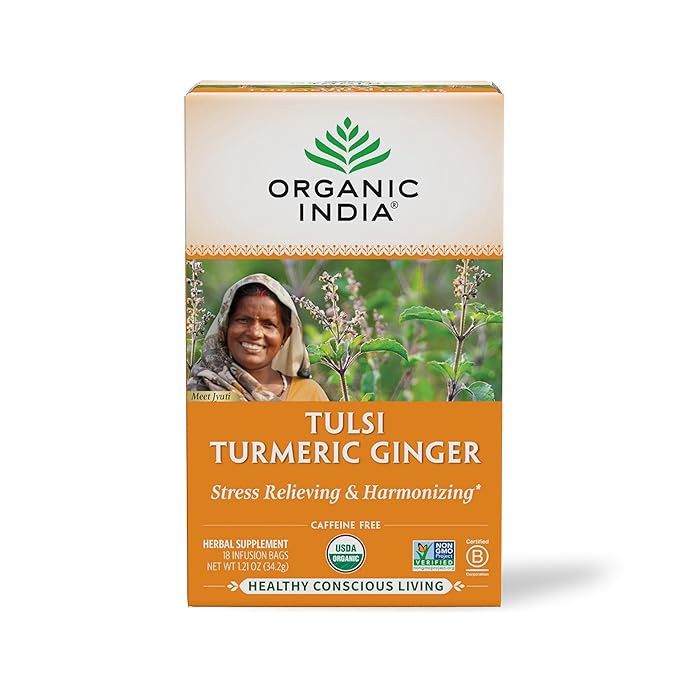 ORGANIC INDIA , Tulsi Tea, Turmeric Ginger