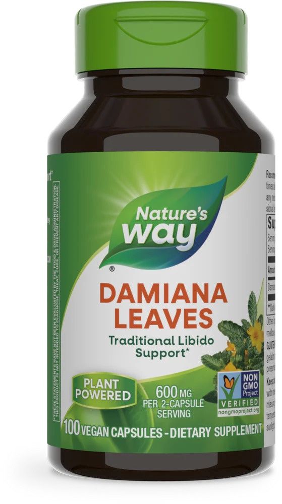 Nature's Way, Damiana Leaves, 300 mg, 100 Vegan Caps