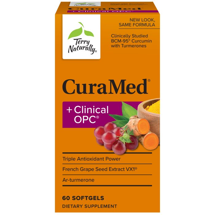 Terry Naturally , Curamed + Clinical Opc, Size: 60 caps