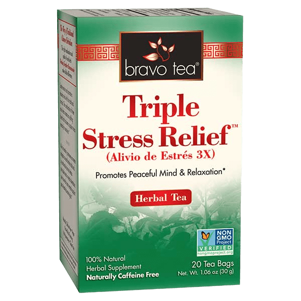 BRAVO TEA , Triple Stress Relief Tea, BAG: 20