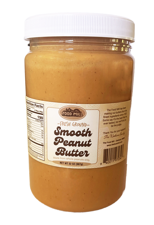 The Food Mill , Smooth Peanut Butter, Size: 32 oz