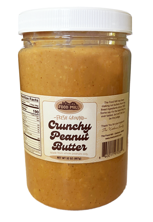The Food Mill , Crunchy Peanut Butter, Size: 32 oz