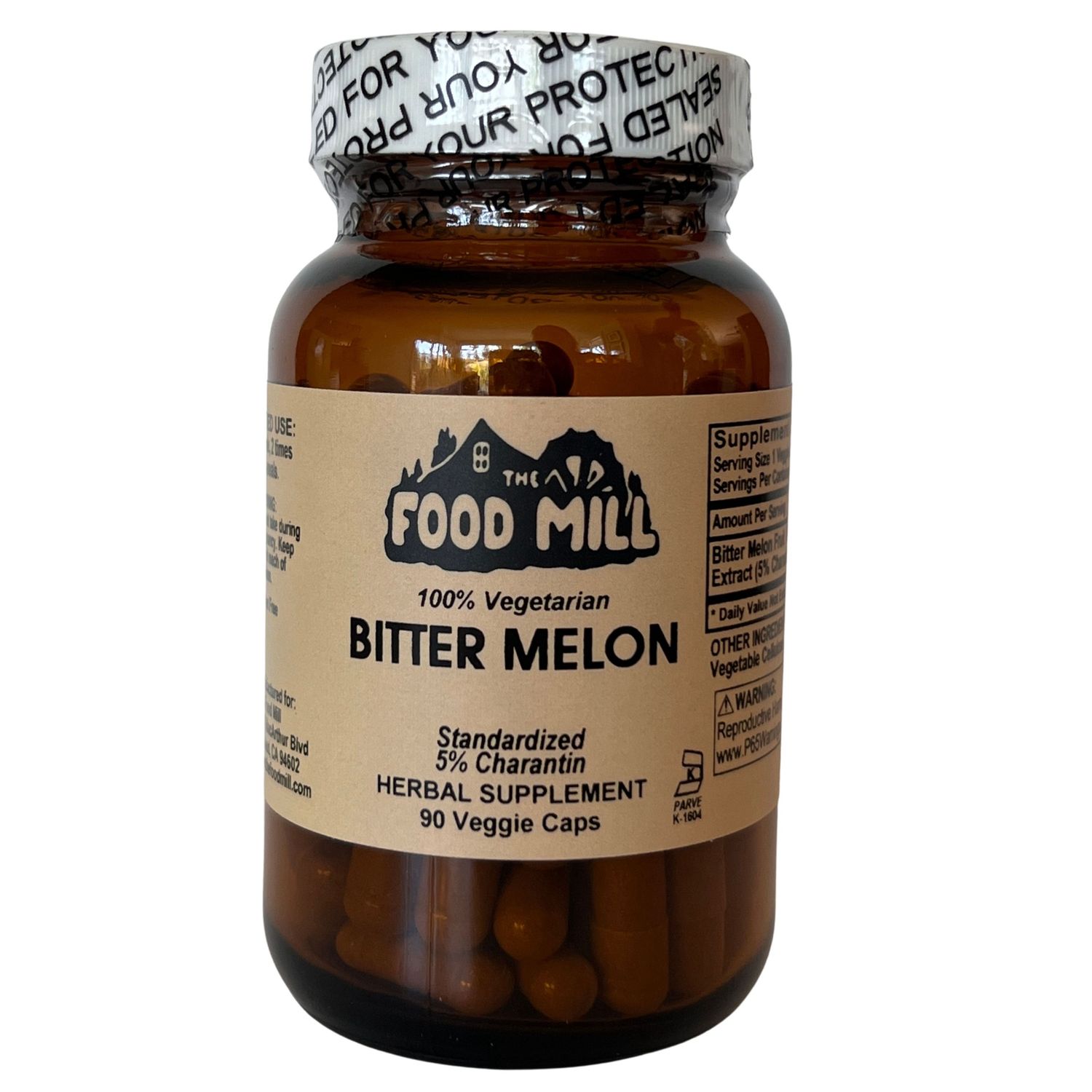 The Food Mill, Bitter Melon Powder Capsules