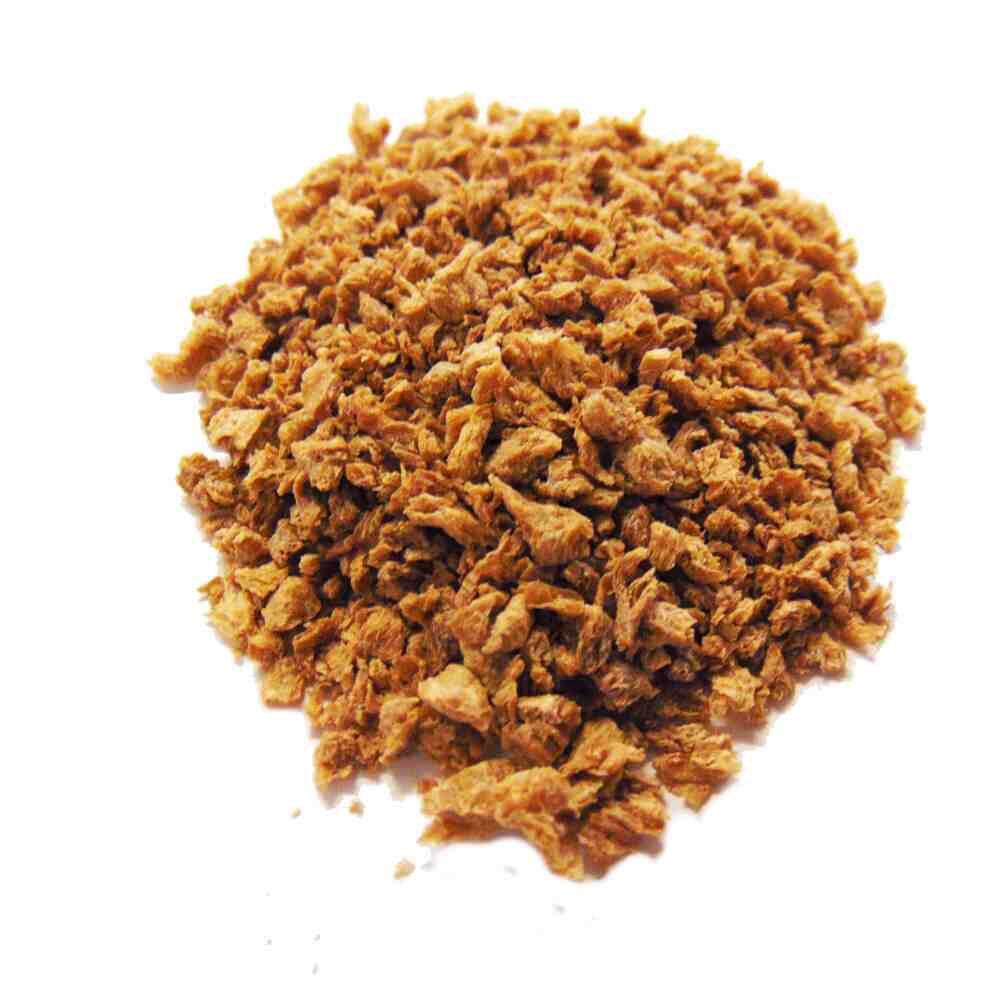 Caramel Colored Plain TVP (Sold In Bulk)