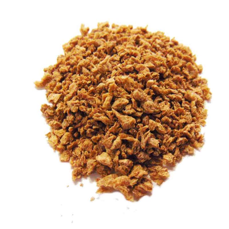Caramel Colored Plain TVP (Sold In Bulk)