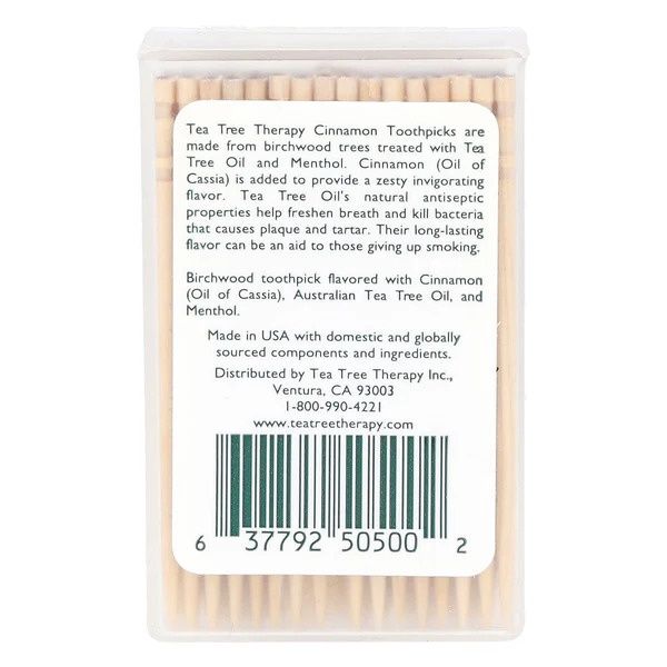 Tea Tree Therapy, Cinnamon Toothpicks 100 ct