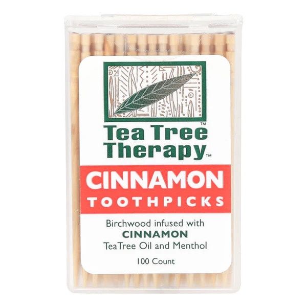 Tea Tree Therapy, Cinnamon Toothpicks 100 ct Tea Tree Therapy, Cinnamon Toothpicks 100 ct