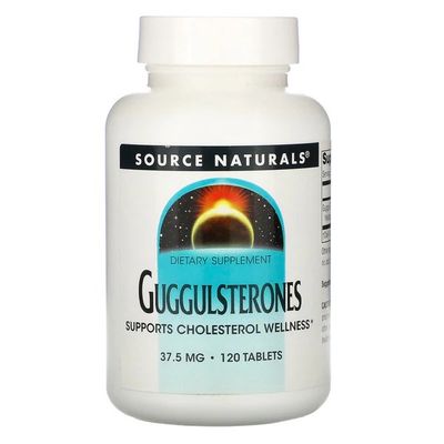 Source Naturals, Guggulsterones, 37.5 mg, 120 Tabs