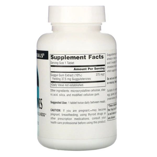 Source Naturals, Guggulsterones, 37.5 mg, 120 Tabs