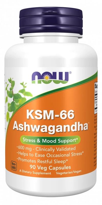 NOW, KSM-66 Ashwagandha, 90 Veg Caps NOW, KSM-66 Ashwagandha, 90 Veg Caps