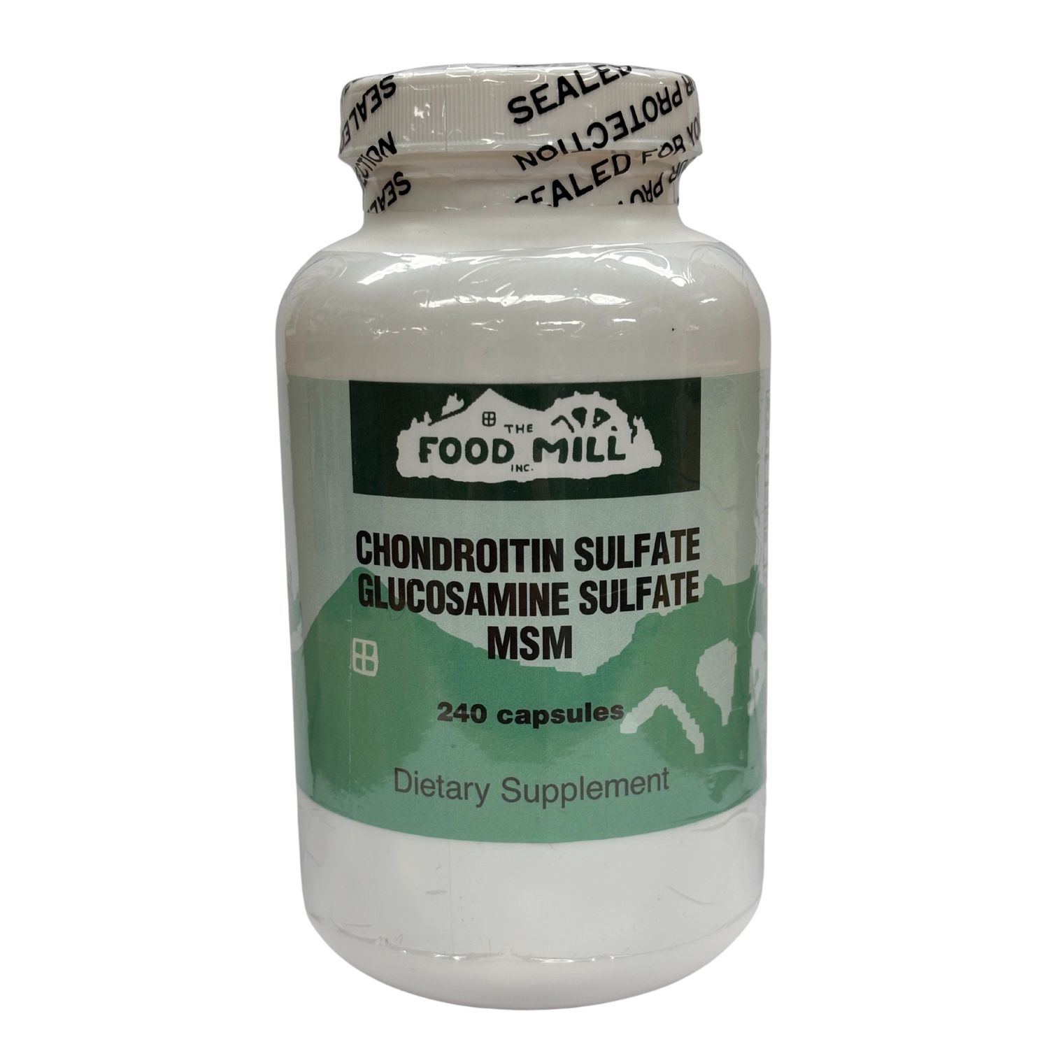 The Food Mill, Chondroiton Sulfate, Glucosamine Sulfate, MSM, 240 Veg Caps