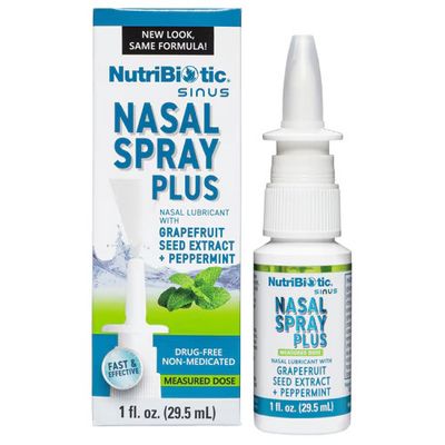 Nutribiotic, Nasal Spray Plus, Grapefruit Seed Extract +Peppermint, 1 fl. oz.